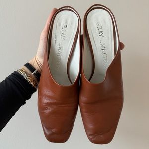 Grey Matters leather heels